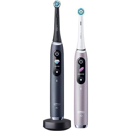 Набір із 2-х електричних зубних щіток Oral-B iO Series 9 iOM9D.3JE2.2AD Duo Black Onyx + Rose Quartz