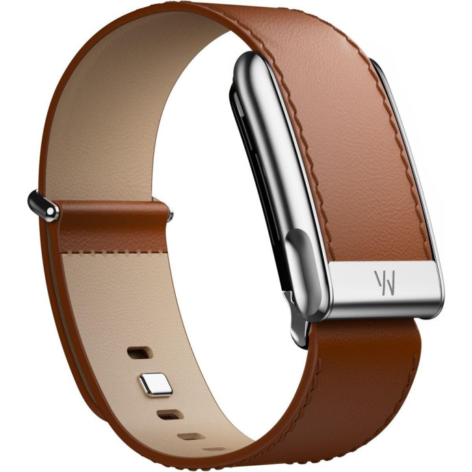 Фітнес-браслет WHOOP 5.0 MG Life LeatherLuxe Straight Band Chestnut/Cream with Titanium - Size S - 12-Month Membership