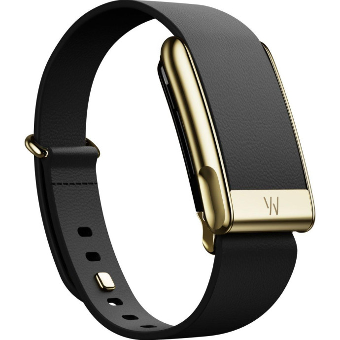 Фітнес-браслет WHOOP 5.0 MG Life LeatherLuxe Tapered Band Black with Gold - Size S - 12-Month Membership