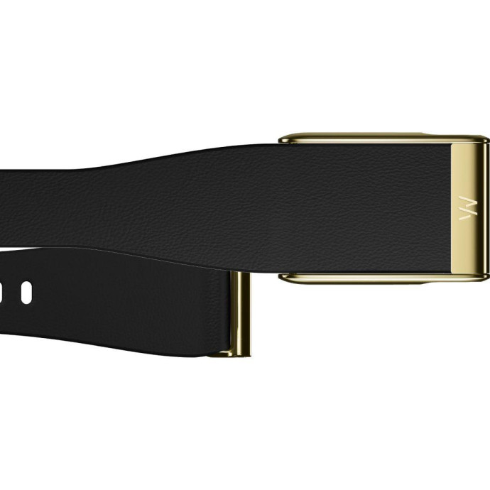 Фітнес-браслет WHOOP 5.0 MG Life LeatherLuxe Tapered Band Black with Gold - Size S - 12-Month Membership