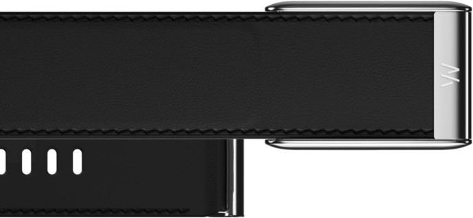 Фітнес-браслет WHOOP 5.0 MG Life LeatherLuxe Straight Band Black/Cream with Titanium - Size S - 12-Month Membership