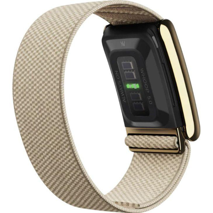 Фітнес-браслет WHOOP MG Life Band SuperKnit Luxe Dune with Gold - 12-Month Membership