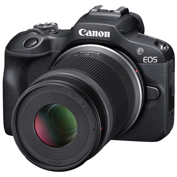 Бездзеркальний фотоапарат Canon EOS R100 kit 18-45mm + 55-210mm IS STM (6052C036)