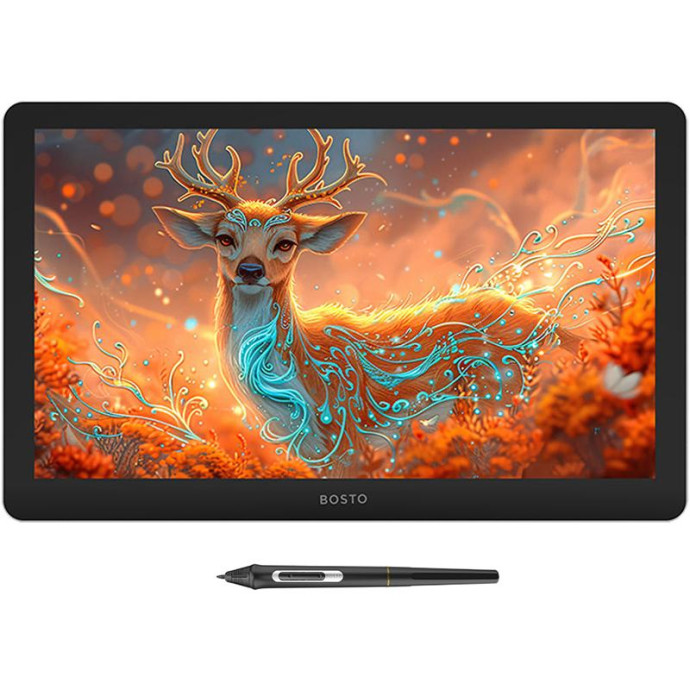 Графічний планшет з екраном (pen display), мультитач Bosto BT-19UHDTM (UA)