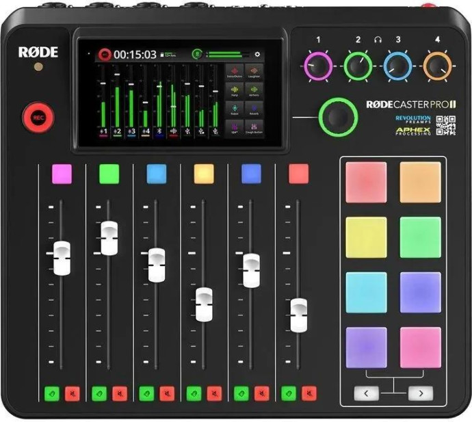 Мікшерний пульт для роботи з впорядкування файлів Rode Caster Pro II