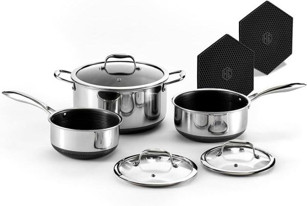 Набір каструль HexClad Hybrid Pot Set 6 PC