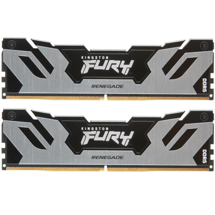 Пам'ять для настільних комп'ютерів Kingston FURY 96 GB (2x48GB) DDR5 6000 MHz Renegade Silver (KF560C32RSK2-96)