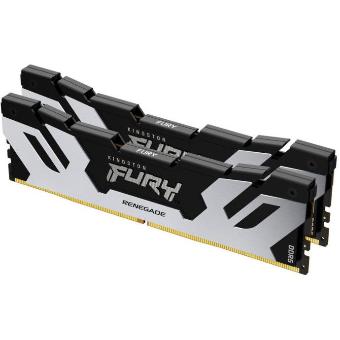 Пам'ять для настільних комп'ютерів Kingston FURY 96 GB (2x48GB) DDR5 6000 MHz Renegade Silver (KF560C32RSK2-96)