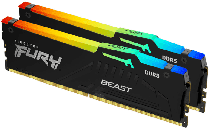 Пам'ять для настільних комп'ютерів Kingston FURY 64 GB (2x32GB) DDR5 6000 MHz Beast RGB EXPO (KF560C36BBEAK2-64)