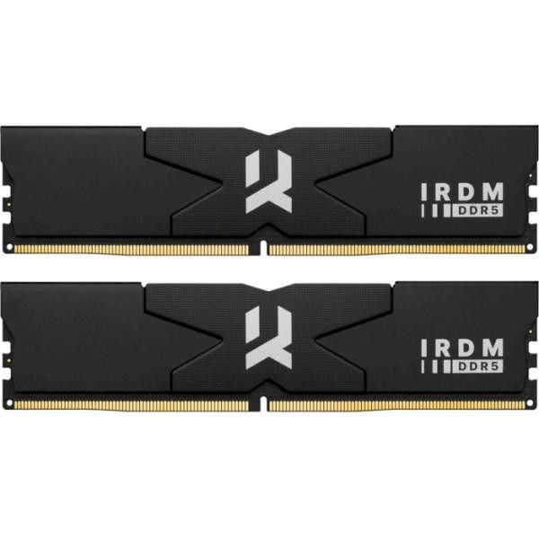 Пам'ять для настільних комп'ютерів GOODRAM 64 GB (2х32GB) DDR5 6400 MHz IRDM Black (IR-6400D564L32/64GDC) (UA)
