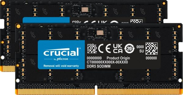 Пам'ять для ноутбуків Crucial 96 GB (2x48GB) DDR5 5600 MHz (CT2K48G56C46S5)