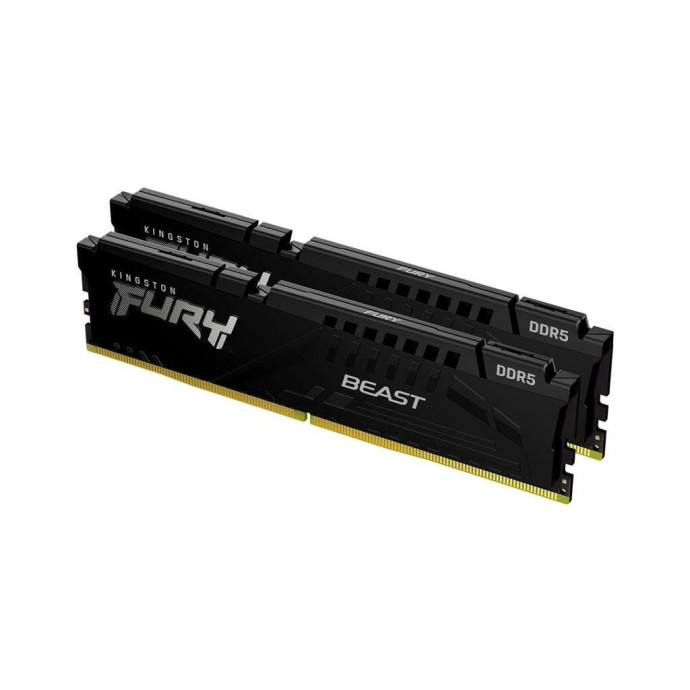 Пам'ять для настільних комп'ютерів Kingston FURY 32 GB (2x16GB) DDR5 6000 MHz Beast Black (KF560C36BBE2K2-32) (UA)