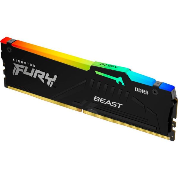 Пам'ять для настільних комп'ютерів Kingston FURY 32GB DDR5 5600 MHz Beast Black RGB EXPO (KF556C36BBE2A-32)