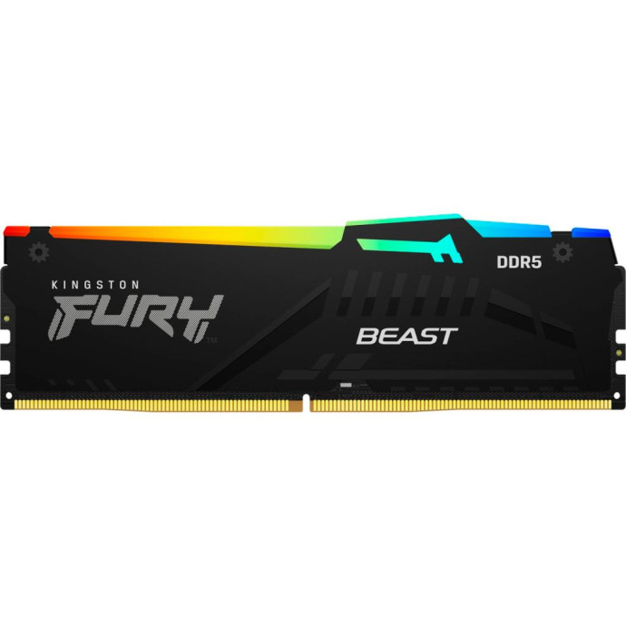 Пам'ять для настільних комп'ютерів Kingston FURY 32 GB DDR5 5200 MHz Beast Black RGB EXPO (KF552C40BB2A-32)