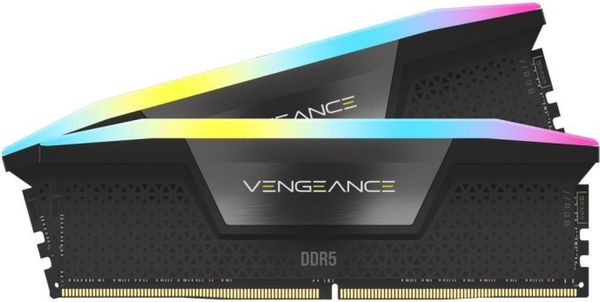 Пам'ять для настільних комп'ютерів Corsair 32 GB (2x16GB) 6000 MHz Vengeance RGB AMD EXPO (CMH32GX5M2B6000Z30K)