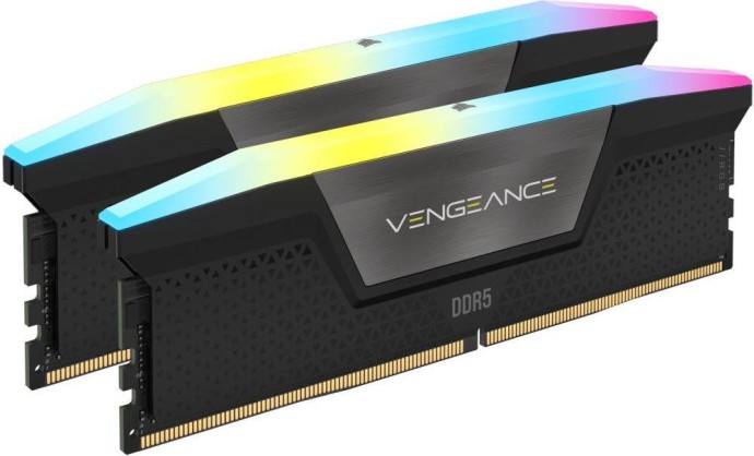 Пам'ять для настільних комп'ютерів Corsair 32 GB (2x16GB) 6000 MHz Vengeance RGB AMD EXPO (CMH32GX5M2B6000Z30K)