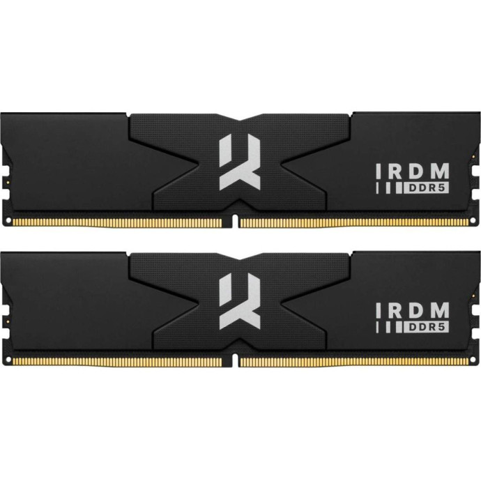 Пам'ять для настільних комп'ютерів GOODRAM 32 GB (2x16GB) DDR5 6000 MHz IRDM Black (IR-6000D564L30S/32GDC) (UA)