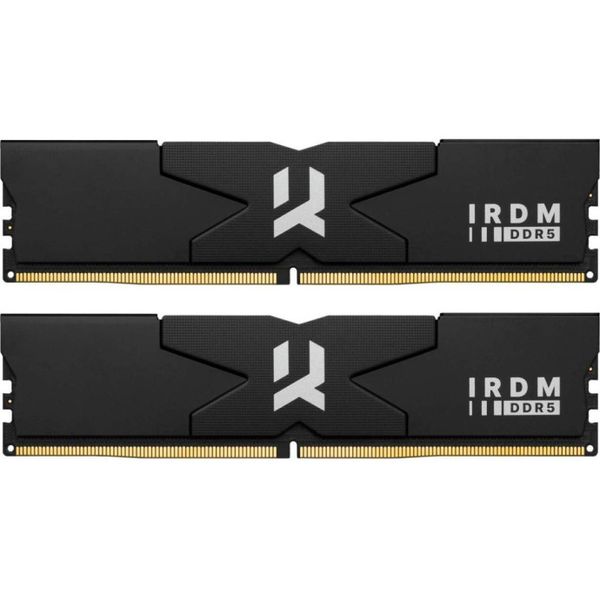 Пам'ять для настільних комп'ютерів GOODRAM 32 GB (2x16GB) DDR5 6400 MHz IRDM Black (IR-6400D564L32S/32GDC) (UA)