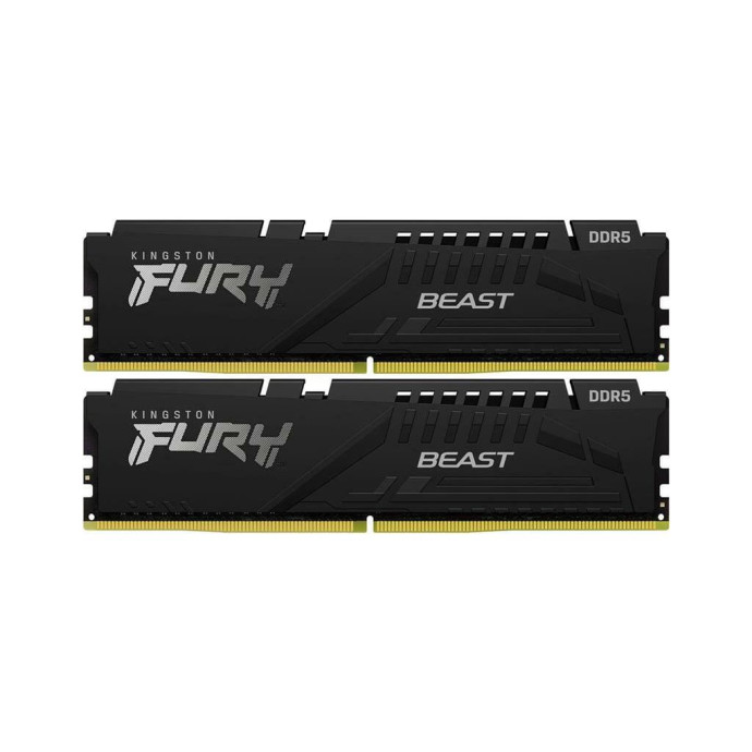 Пам'ять для настільних комп'ютерів Kingston FURY 32 GB (2x16GB) DDR5 6000 MHz Beast Black (KF560C36BBE2K2-32)