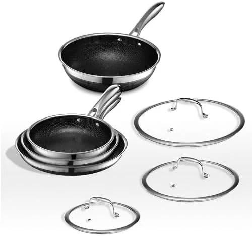 Набір сковорідок HexClad Hybrid Cookware Set 7 PC