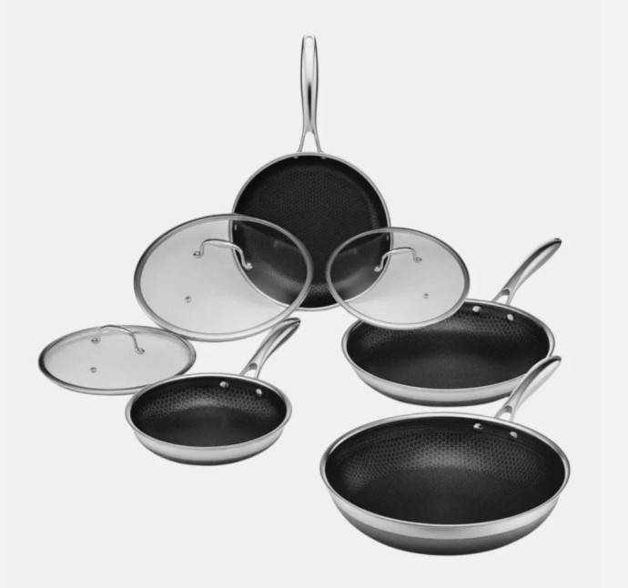 Набір сковорідок HexClad Hybrid Cookware Set 7 PC