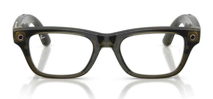 Смарт-окуляри Ray-Ban Meta Blayzer Optics Gen2 Standard - Shiny Transparent Dark Olive / Demo Lens (RW7001 8530 50-19)