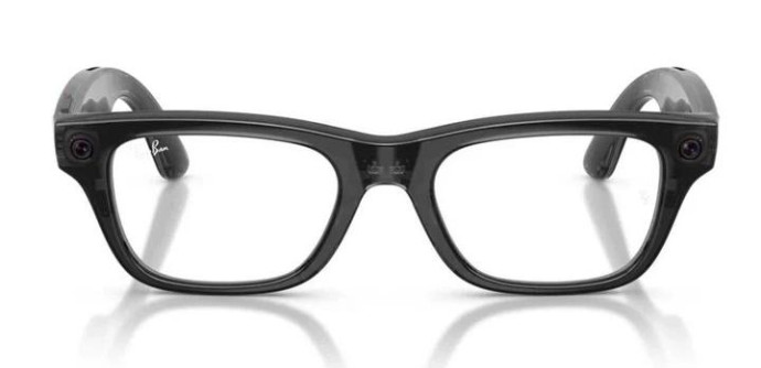 Смарт-окуляри Ray-Ban Meta Blayzer Optics Gen2 - Transparent Black Frame with Demo Lens (RW7001 8526 54-19)