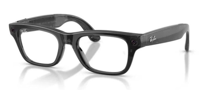 Смарт-окуляри Ray-Ban Meta Blayzer Optics Gen2 - Transparent Black Frame with Demo Lens (RW7001 8526 54-19)