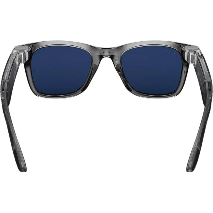 Смарт-окуляри Ray-Ban Meta Wayfarer Gen2 Large Shiny Transp. Grey Frame/Clear Sapphire Transit.Lens (RW4012 6840MF 53-22)