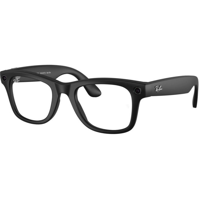Смарт-окуляри Ray-Ban Meta Wayfarer Large Matte Black/Clear to Graphite Green Transitions (RW4008 601S1M 53-22)
