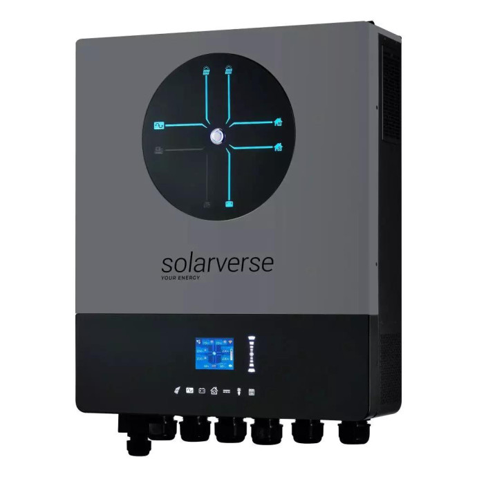 Автономний сонячний інвертор (off-grid) Solarverse Ampere Double 8kW 48V 1 MPPT Wi-Fi 220V Однофазний (SV8048AD)