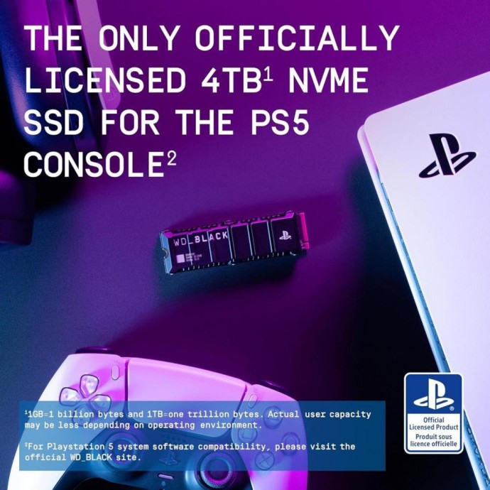 SSD накопичувач WD Black SN850P 4 TB for PS5 (WDBBYV0040BNC)