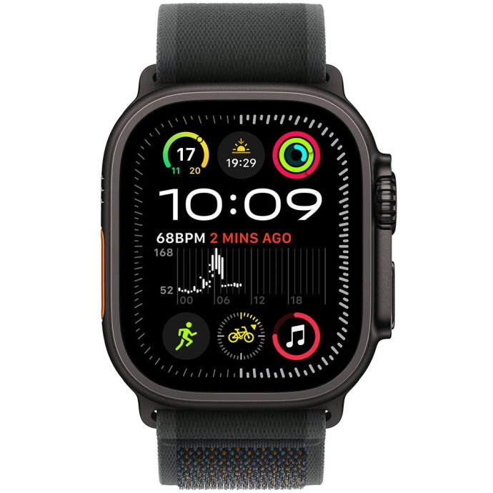 Смарт-годинник Apple Watch Ultra 2 GPS + Cellular 49mm Black Titan. Case w. Black Trail Loop - S/M (MX4U3)