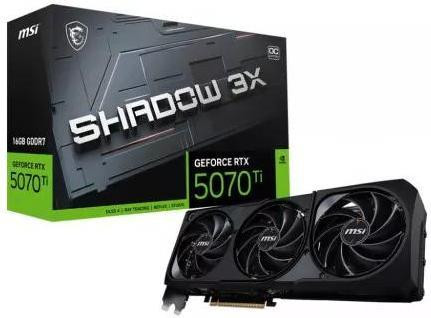 Відеокарта MSI GeForce RTX 5070 Ti 16G SHADOW 3X OC (G507T-16S3C)