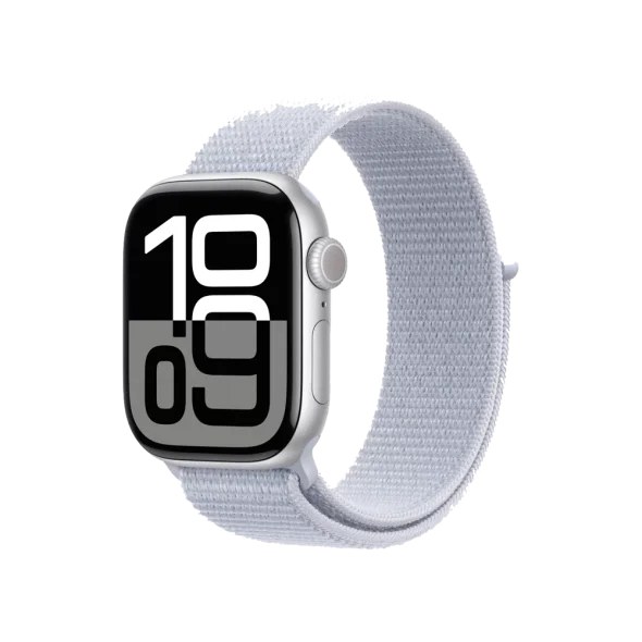 Смарт-годинник Apple Watch Series 10 GPS 42mm Silver Aluminum Case w. Blue Cloud Sport Loop (MWWD3)