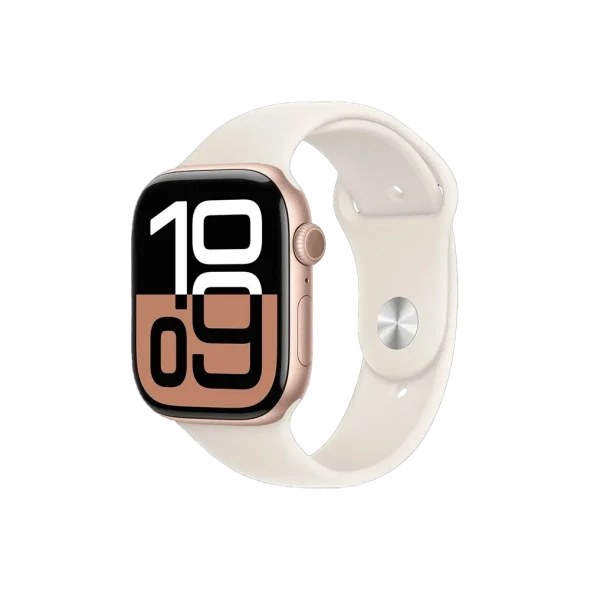 Смарт-годинник Apple Watch Series 10 GPS 42mm Rose Gold Alu. Case w. Light Blush Sport Band - S/M (MWWH3)