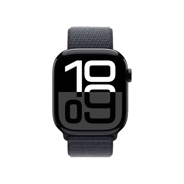 Смарт-годинник Apple Watch Series 10 GPS + Cellular 42mm Jet Black Aluminum Case w. Ink S. Loop (MWX83)