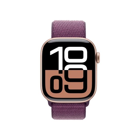 Смарт-годинник Apple Watch Series 10 GPS + Cellular 42mm Rose Gold Aluminum Case w. Plum S. Loop (MWXC3)