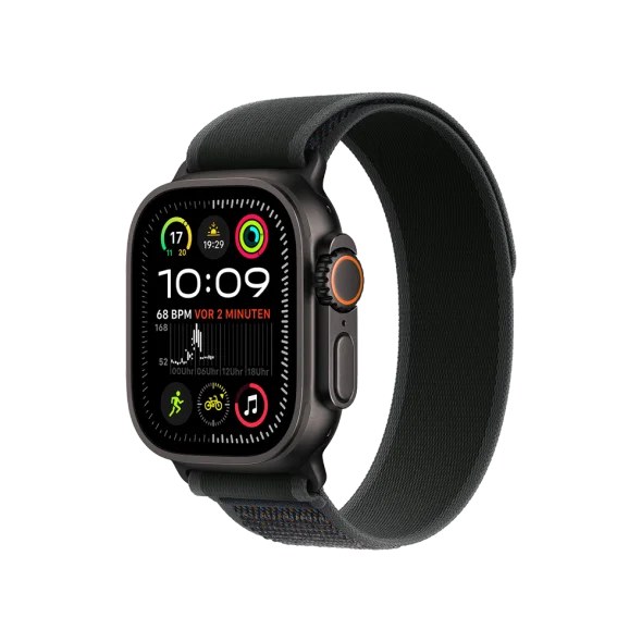 Смарт-годинник Apple Watch Ultra 2 GPS + Cellular 49mm Black Titan. Case w. Black Trail Loop - M/L (MX4V3)