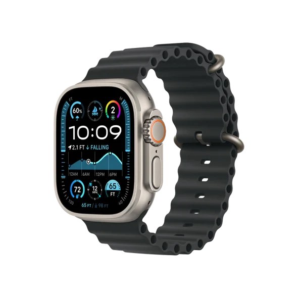 Смарт-годинник Apple Watch Ultra 2 GPS + Cellular 49mm Natural Titan. Case w. Black Ocean Band (MXTL3)