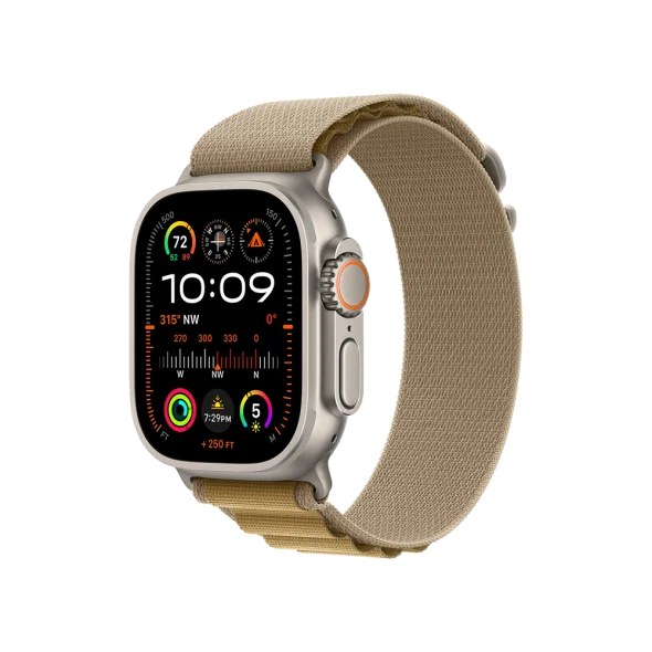Смарт-годинник Apple Watch Ultra 2 GPS + Cellular 49mm Natural Titan. Case w. Tan Alpine Loop - Medium (MX4F3)