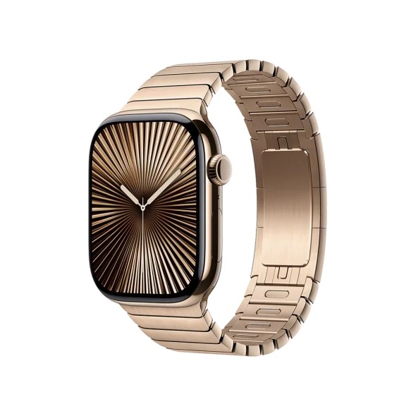 Смарт-годинник Apple Watch Series 10 GPS + Cellular 46mm Gold Titanium Case w. Gold Link Bracelet (MX183+MXMH3)
