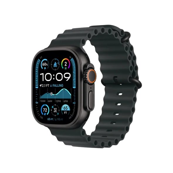 Смарт-годинник Apple Watch Ultra 2 GPS + Cellular 49mm Black Titanium Case w. Black Ocean Band (MX4P3)