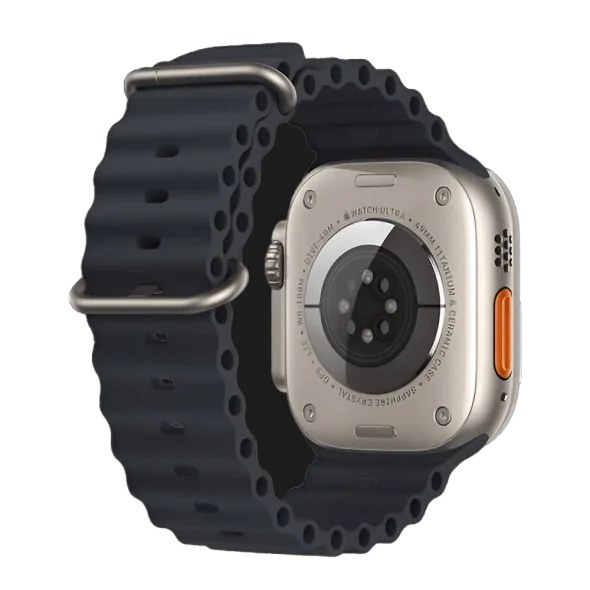 Смарт-годинник Apple Watch Ultra GPS + Cellular 49mm Titanium Case with Midnight Ocean Band (MQET3/MQFK3)