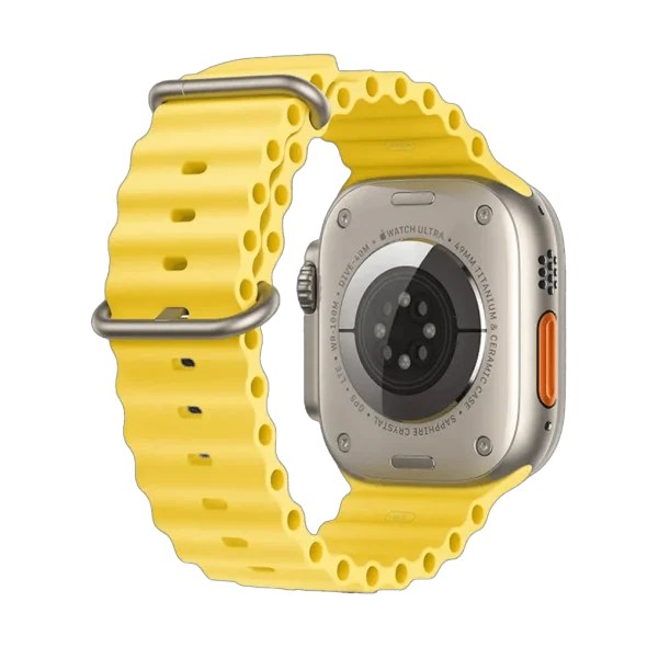 Смарт-годинник Apple Watch Ultra GPS + Cellular 49mm Titanium Case with Yellow Ocean Band (MNH93/MNHG3/MNHN3)
