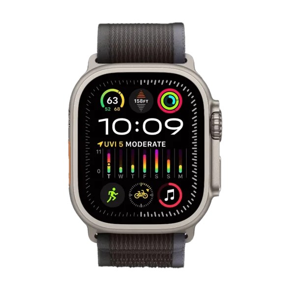 Смарт-годинник Apple Watch Ultra 2 GPS + Cellular 49mm Titanium Case with Blue/Black Trail Loop - S/M (MRF53)