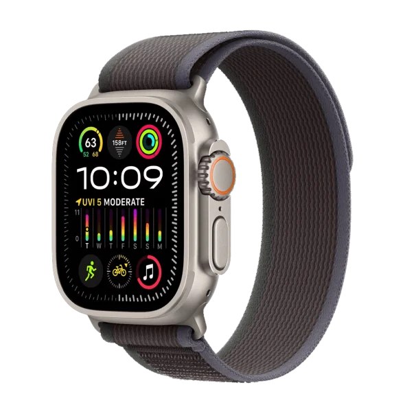 Смарт-годинник Apple Watch Ultra 2 GPS + Cellular 49mm Titanium Case with Blue/Black Trail Loop - S/M (MRF53)