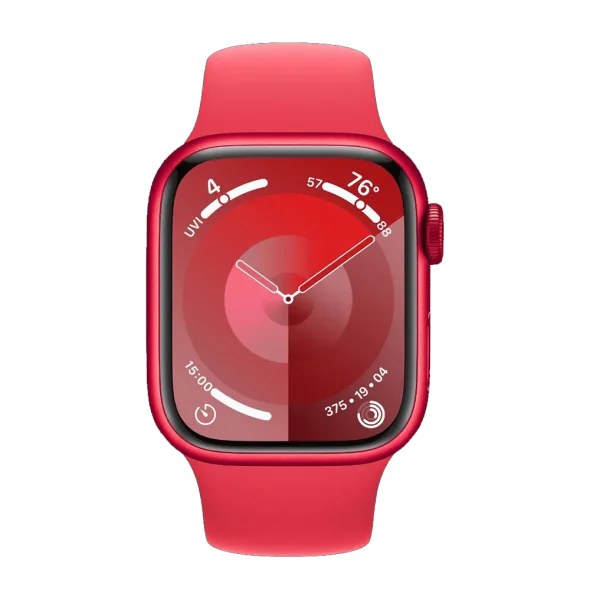 Смарт-годинник Apple Watch Series 9 GPS + Cellular 41mm PRODUCT RED Alu. Case w. PRODUCT RED Sport Band - M/L (MRY83)