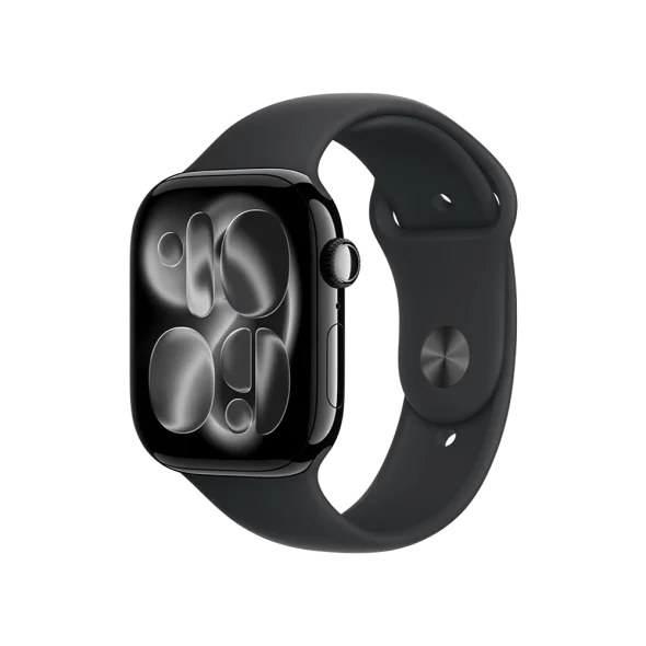 Смарт-годинник Apple Watch Series 11 GPS 46mm Jet Black Alu. Case w. Black S. Band - XL (MEW84+MXM53)
