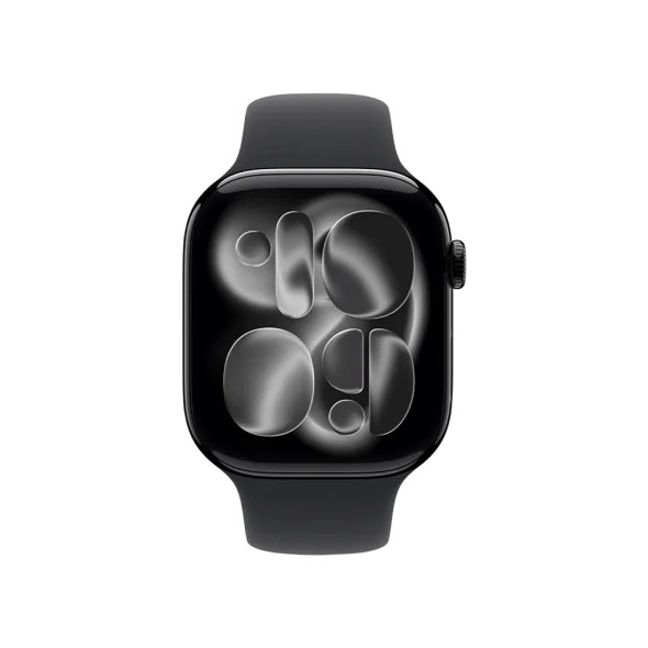 Смарт-годинник Apple Watch Series 11 GPS 46mm Jet Black Alu. Case w. Black S. Band - XL (MEW84+MXM53)